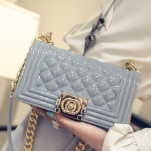 Load image into Gallery viewer, FuAhaLu women's bag new jelly Lingge chain package
