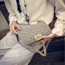 Load image into Gallery viewer, FuAhaLu women's bag new jelly Lingge chain package
