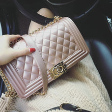 Load image into Gallery viewer, FuAhaLu women's bag new jelly Lingge chain package