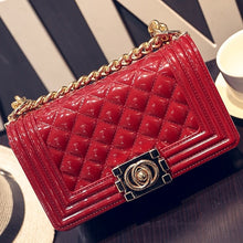 Load image into Gallery viewer, FuAhaLu women's bag new jelly Lingge chain package