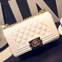 Load image into Gallery viewer, FuAhaLu women's bag new jelly Lingge chain package