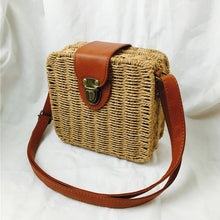 Load image into Gallery viewer, Square Round Mulit Style Straw Bag Handbags Women Summer