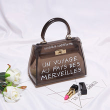 Load image into Gallery viewer, Clear Transparent PVC Shoulder Bags Women Candy Color Women