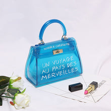 Load image into Gallery viewer, Clear Transparent PVC Shoulder Bags Women Candy Color Women