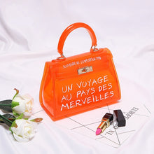 Load image into Gallery viewer, Clear Transparent PVC Shoulder Bags Women Candy Color Women