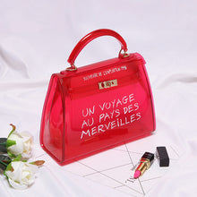 Load image into Gallery viewer, Clear Transparent PVC Shoulder Bags Women Candy Color Women