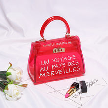 Load image into Gallery viewer, Clear Transparent PVC Shoulder Bags Women Candy Color Women
